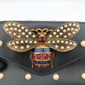 Broadway Pearl BeeNavyLeather453778B021633806ブロードウェイ パール ビーブルーブラックレザー453778B021633806