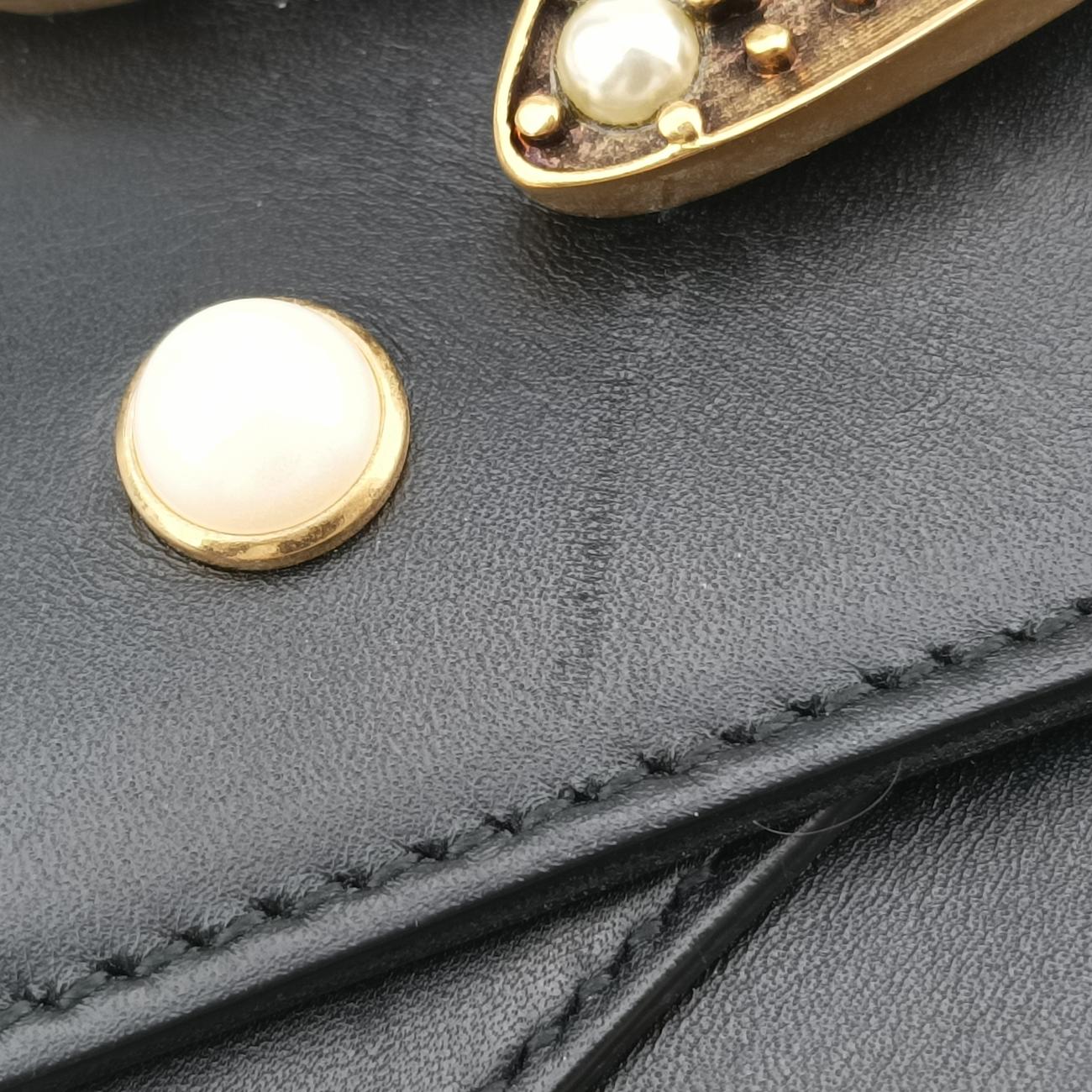 Broadway Pearl BeeNavyLeather453778B021633806ブロードウェイ パール ビーブルーブラックレザー453778B021633806