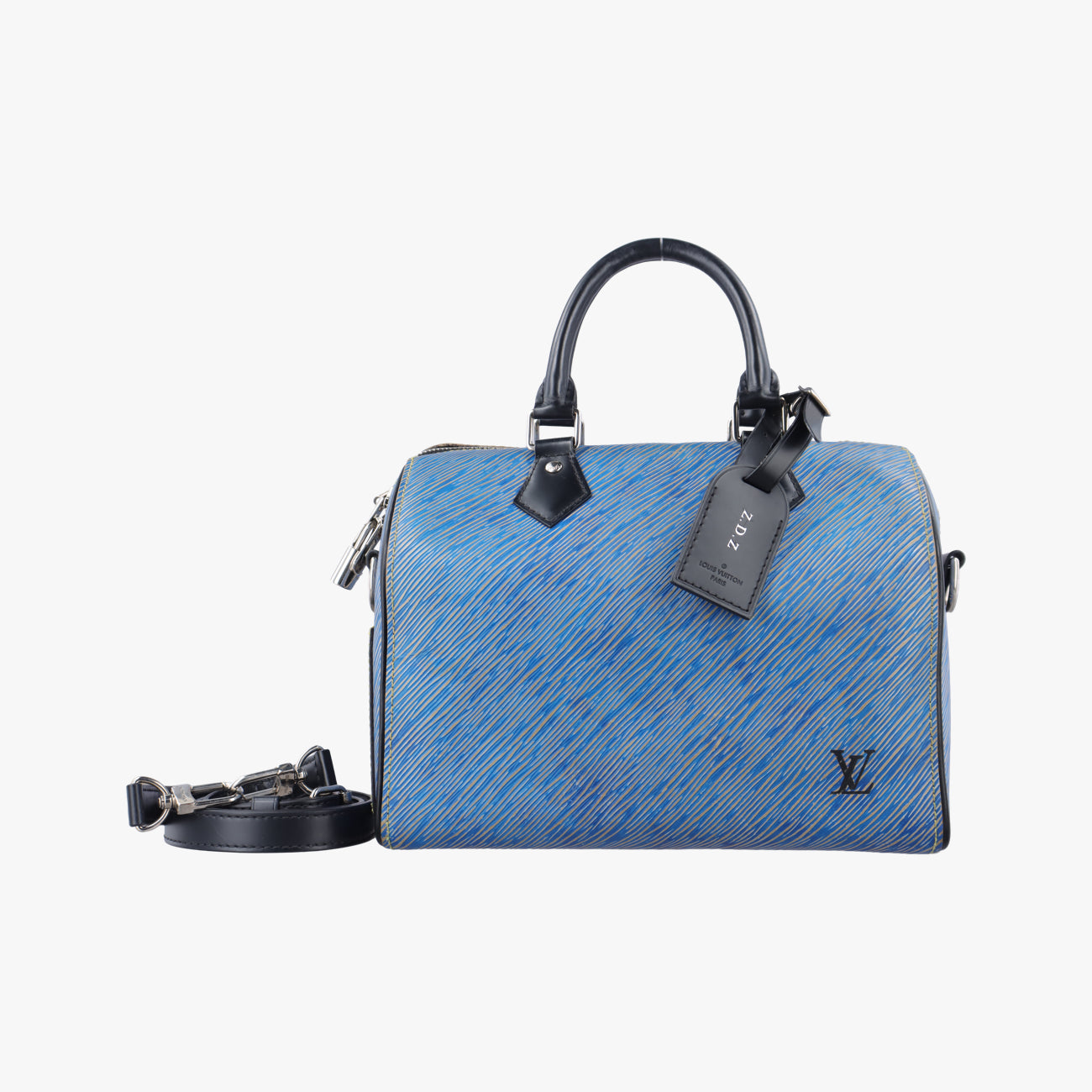 Speedy Bandouliere 25denim blue×blackepiM51280SN0147スピーディ バンドリエール25デニムブルー×ブラックエピM51280SN0147