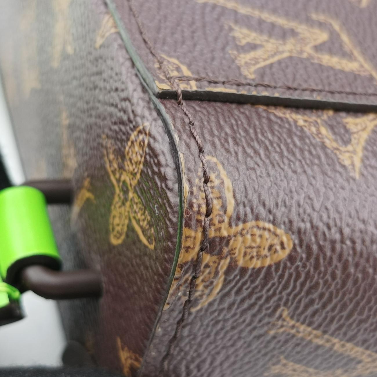 VERTICAL BOX TRUNKbrown×greenMonogram Canvas×calf leatherM59664ICチップモノグラム(N°7) ヴェルティカル ボックス トランク 2022SSモノグラム/ブラウン系×グリーンモノグラムキャンバス×カーフレザーM59664ICチップ