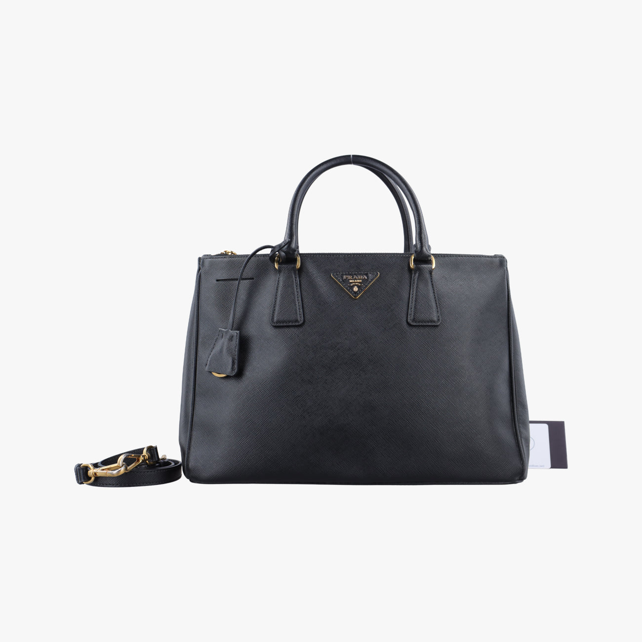 GalleriaBlackSAFFIANO LeatherBN187458/M 208ガレリアブラックサフィアーノレザーBN187458/M 208