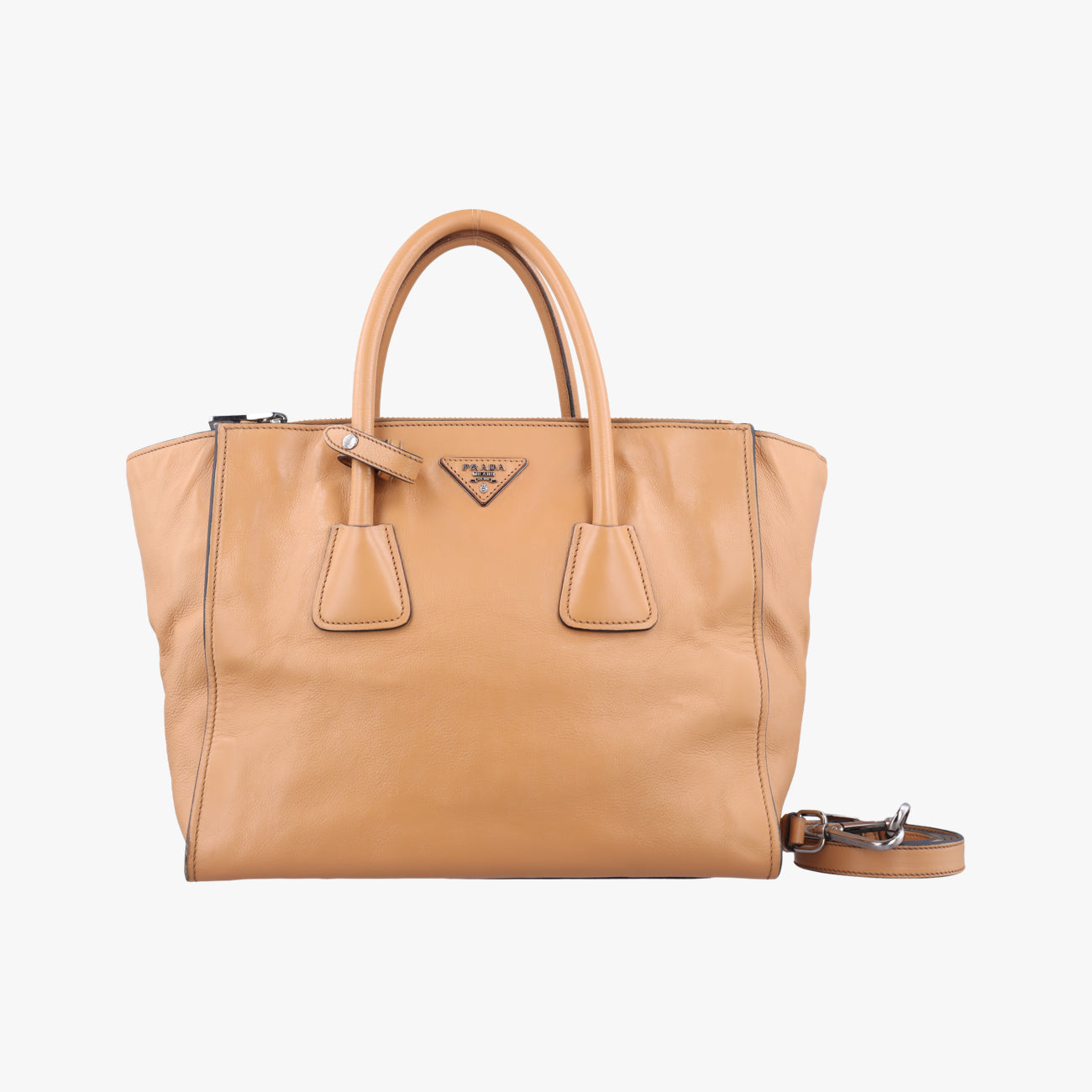 Twin Pocket Double Zip ToteCamelleatherBN2619239 GツインポケットダブルジップトートキャメルレザーBN2619239 G
