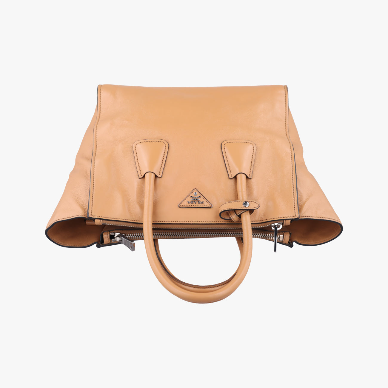Twin Pocket Double Zip ToteCamelleatherBN2619239 GツインポケットダブルジップトートキャメルレザーBN2619239 G