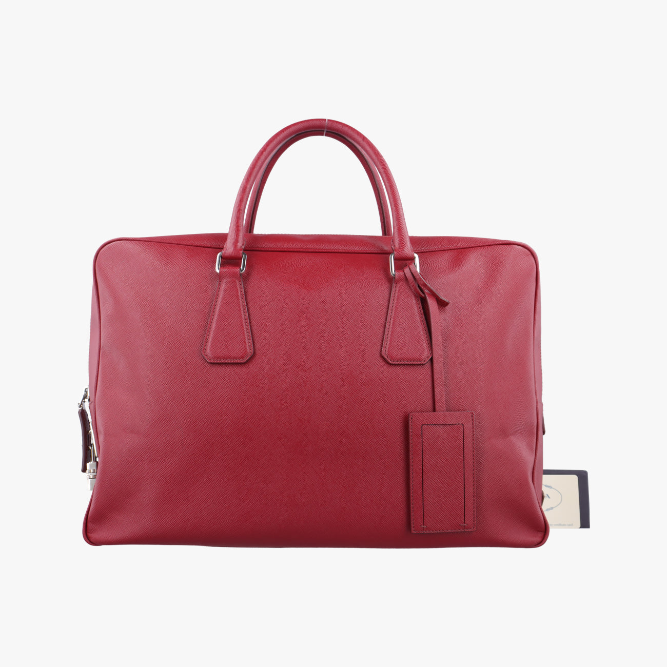 Classic Laptop briefcaseRedSAFFIANO Leather2VE363208ブリーフケース ビジネスレッドサフィアーノレザー2VE363208