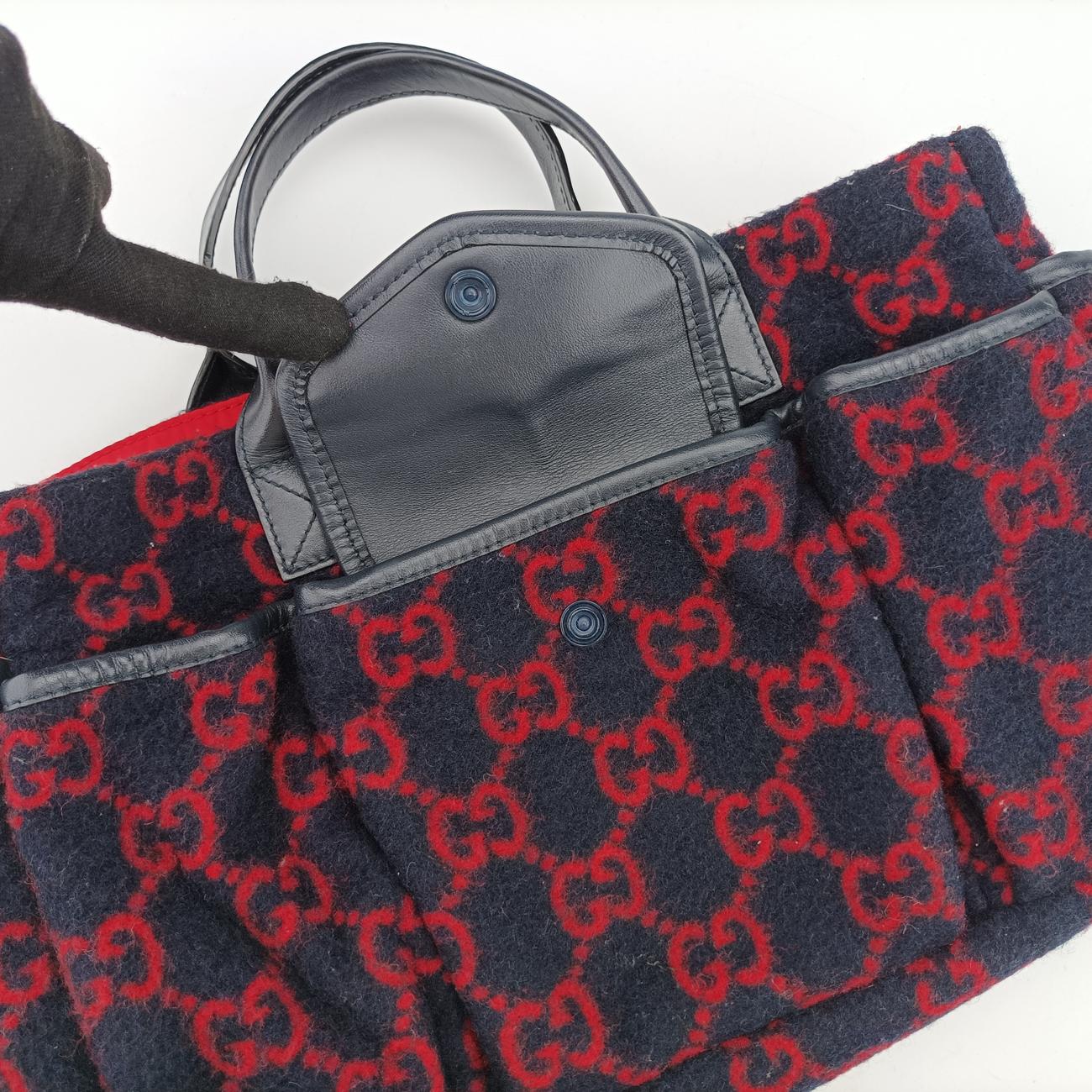 GG pattern children's handbagMulticolourFur628159F033251618GG柄 チルドレン ハンドバッグマルチカラーファー628159F033251618