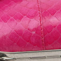 Exotic ClutchRosesnakeskin236715 000926エキゾチッククラッチローズ レッドヘビ革236715 000926