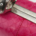 Exotic ClutchRosesnakeskin236715 000926エキゾチッククラッチローズ レッドヘビ革236715 000926