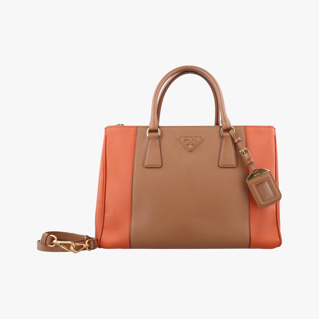 GalleriaCamel×orangeSAFFIANO　LeatherB2274C25ガレリアマルチカラーサフィアーノレザーB2274C25