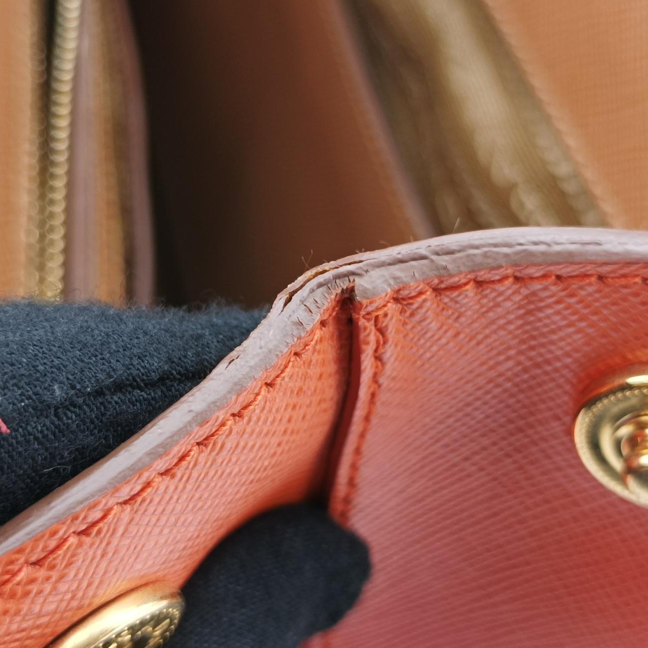 GalleriaCamel×orangeSAFFIANO　LeatherB2274C25ガレリアマルチカラーサフィアーノレザーB2274C25