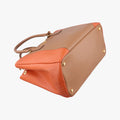 GalleriaCamel×orangeSAFFIANO　LeatherB2274C25ガレリアマルチカラーサフィアーノレザーB2274C25
