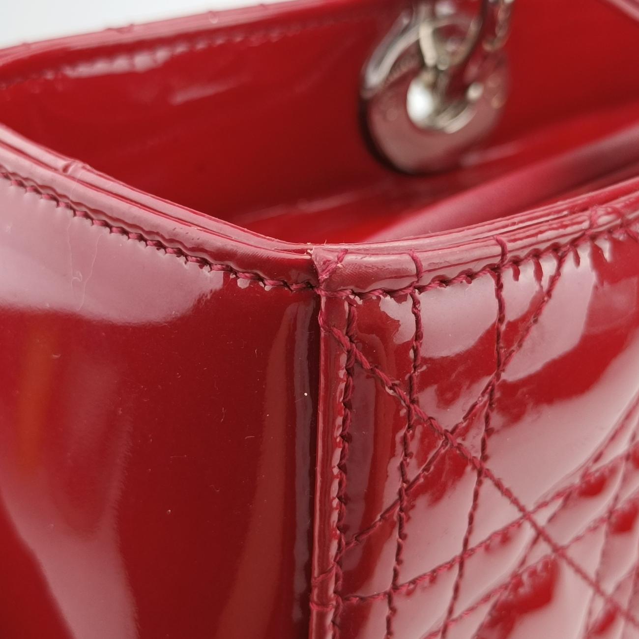 Lady DiorRedPatent Leather16-BO-0172レディディオールレッドパテント16-BO-0172