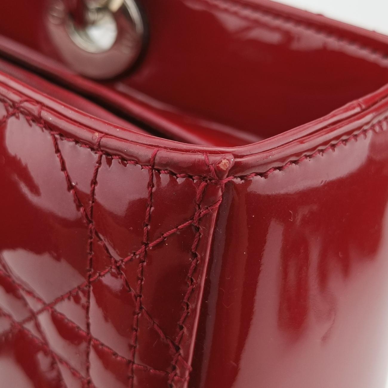 Lady DiorRedPatent Leather16-BO-0172レディディオールレッドパテント16-BO-0172