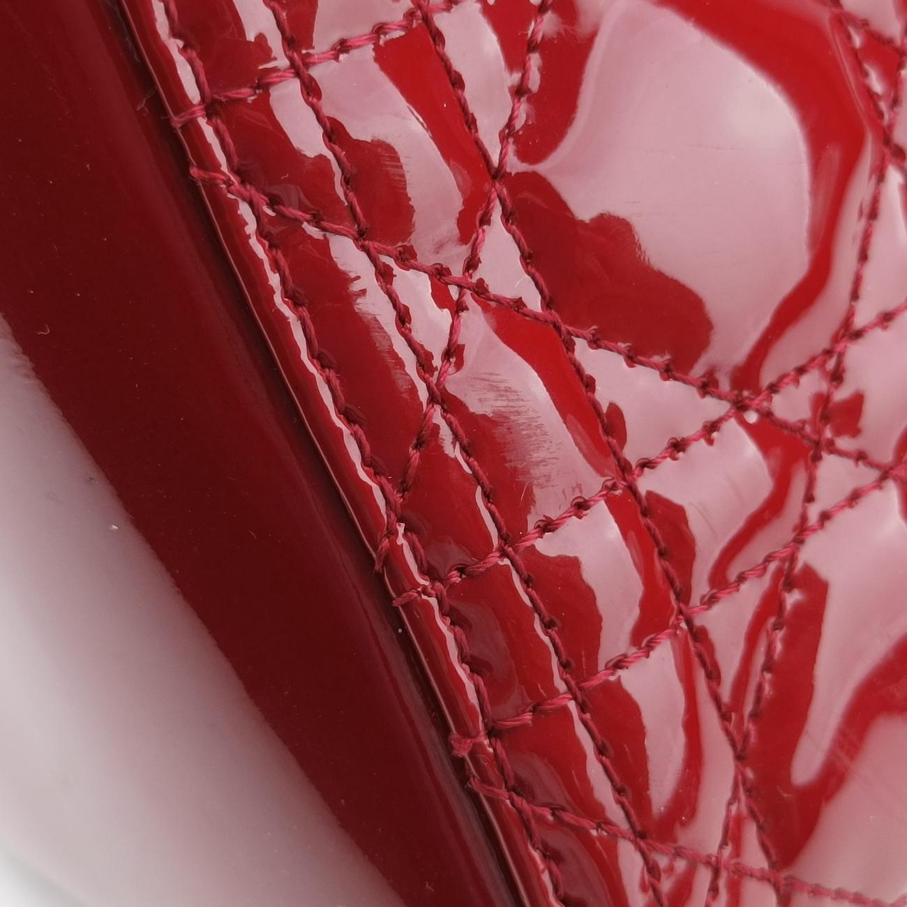 Lady DiorRedPatent Leather16-BO-0172レディディオールレッドパテント16-BO-0172