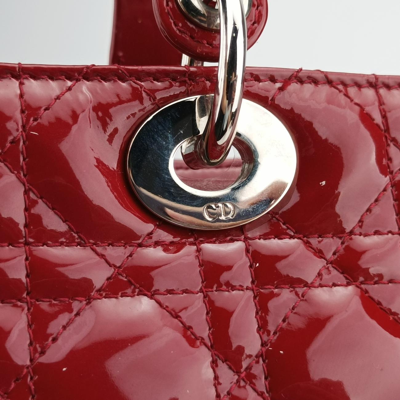 Lady DiorRedPatent Leather16-BO-0172レディディオールレッドパテント16-BO-0172