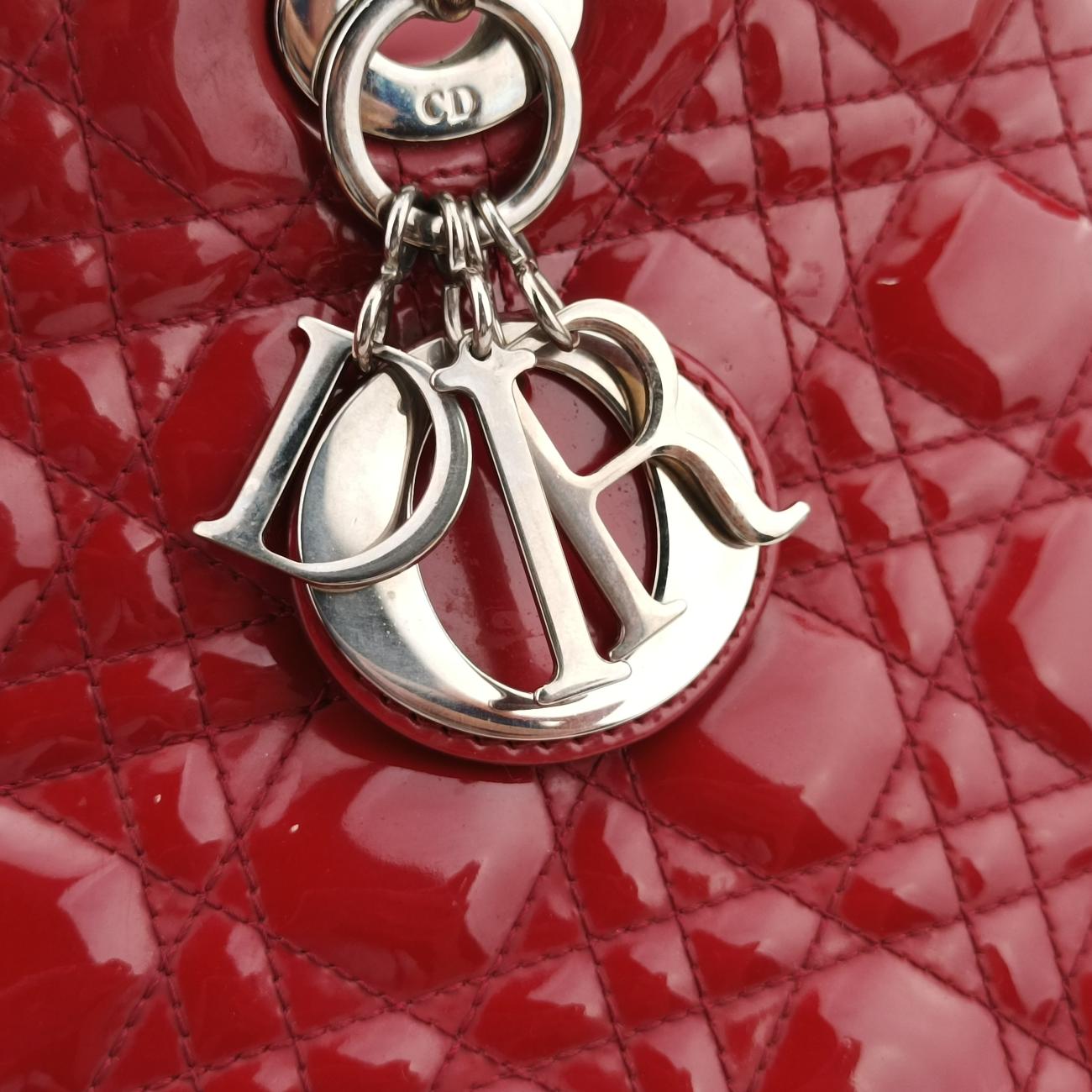 Lady DiorRedpatent14-BO-0122 Bレディディオールレッドパテント14-BO-0122 B