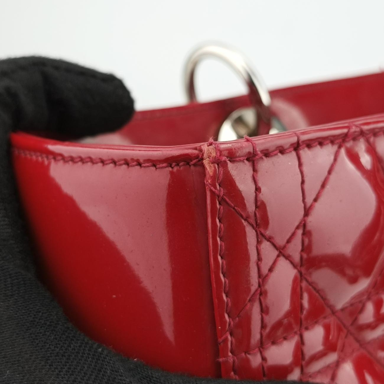 Lady DiorRedpatent14-BO-0122 Bレディディオールレッドパテント14-BO-0122 B