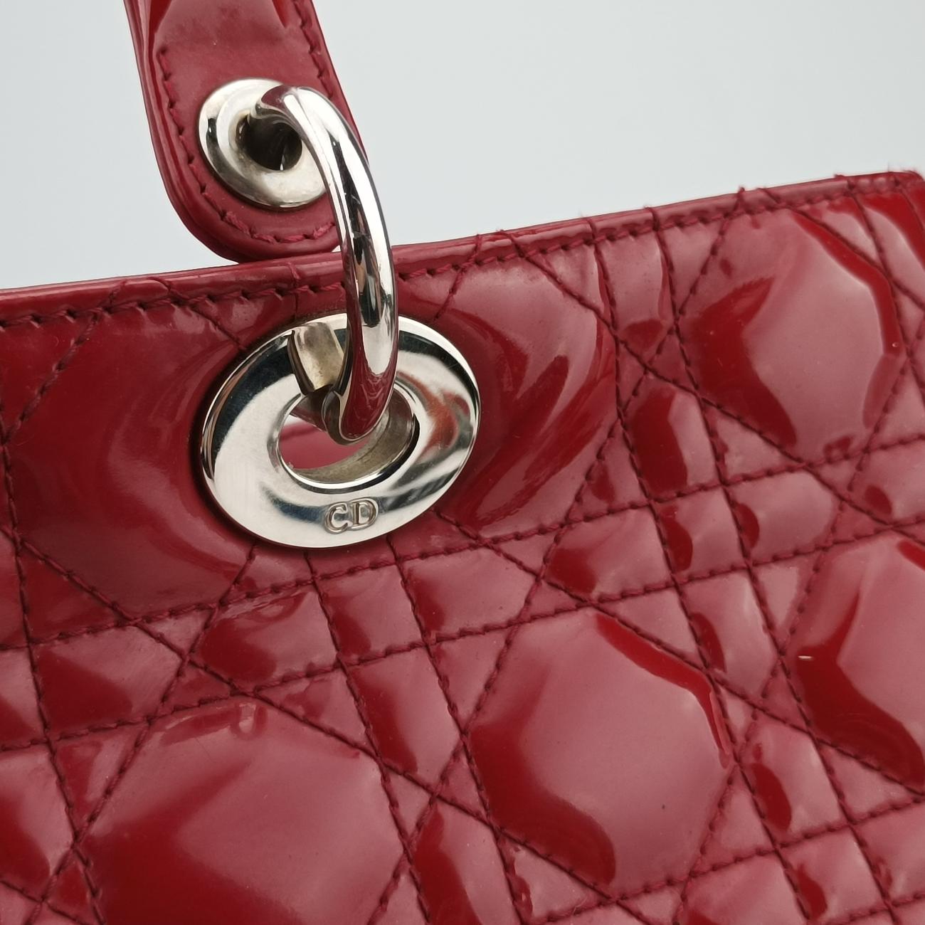 Lady DiorRedpatent14-BO-0122 Bレディディオールレッドパテント14-BO-0122 B