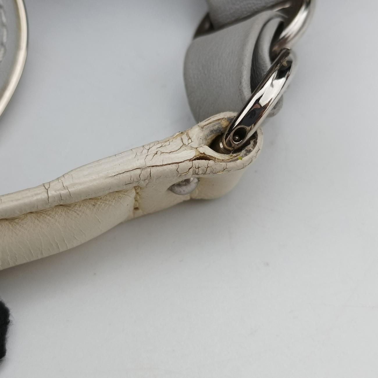 Trotter Romantic Chain HeartWhitepvc coated canvas07-BO-0037トロッター ロマンティック チェーン ハートホワイトpvcコーティングキャンバス07-BO-0037