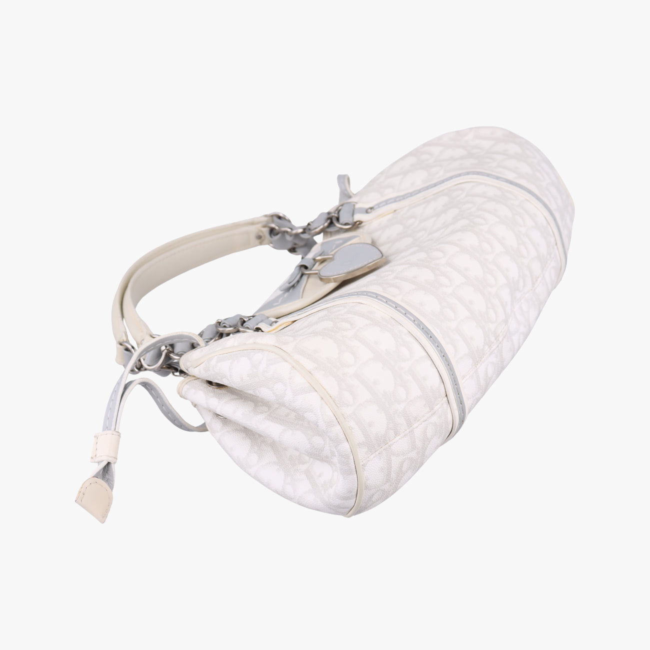 Trotter Romantic Chain HeartWhitepvc coated canvas07-BO-0037トロッター ロマンティック チェーン ハートホワイトpvcコーティングキャンバス07-BO-0037