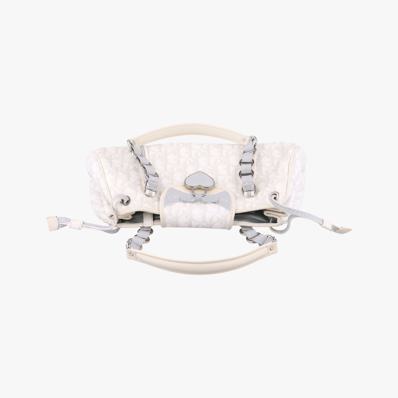Trotter Romantic Chain HeartWhitepvc coated canvas07-BO-0037トロッター ロマンティック チェーン ハートホワイトpvcコーティングキャンバス07-BO-0037