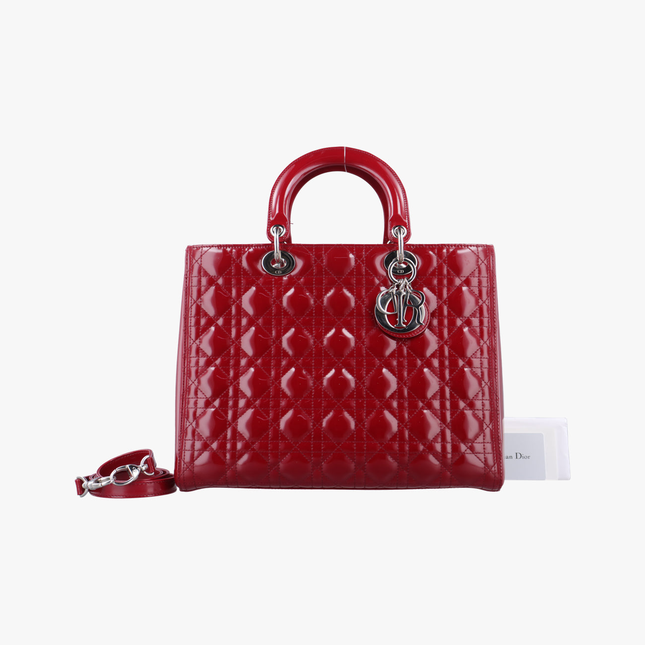 Lady DiorRedpatent16-BO-0135レディディオールレッドパテント16-BO-0135
