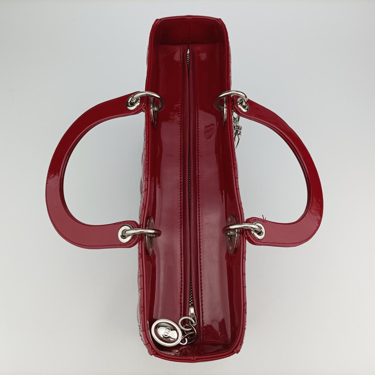 Lady DiorRedpatent16-BO-0135レディディオールレッドパテント16-BO-0135