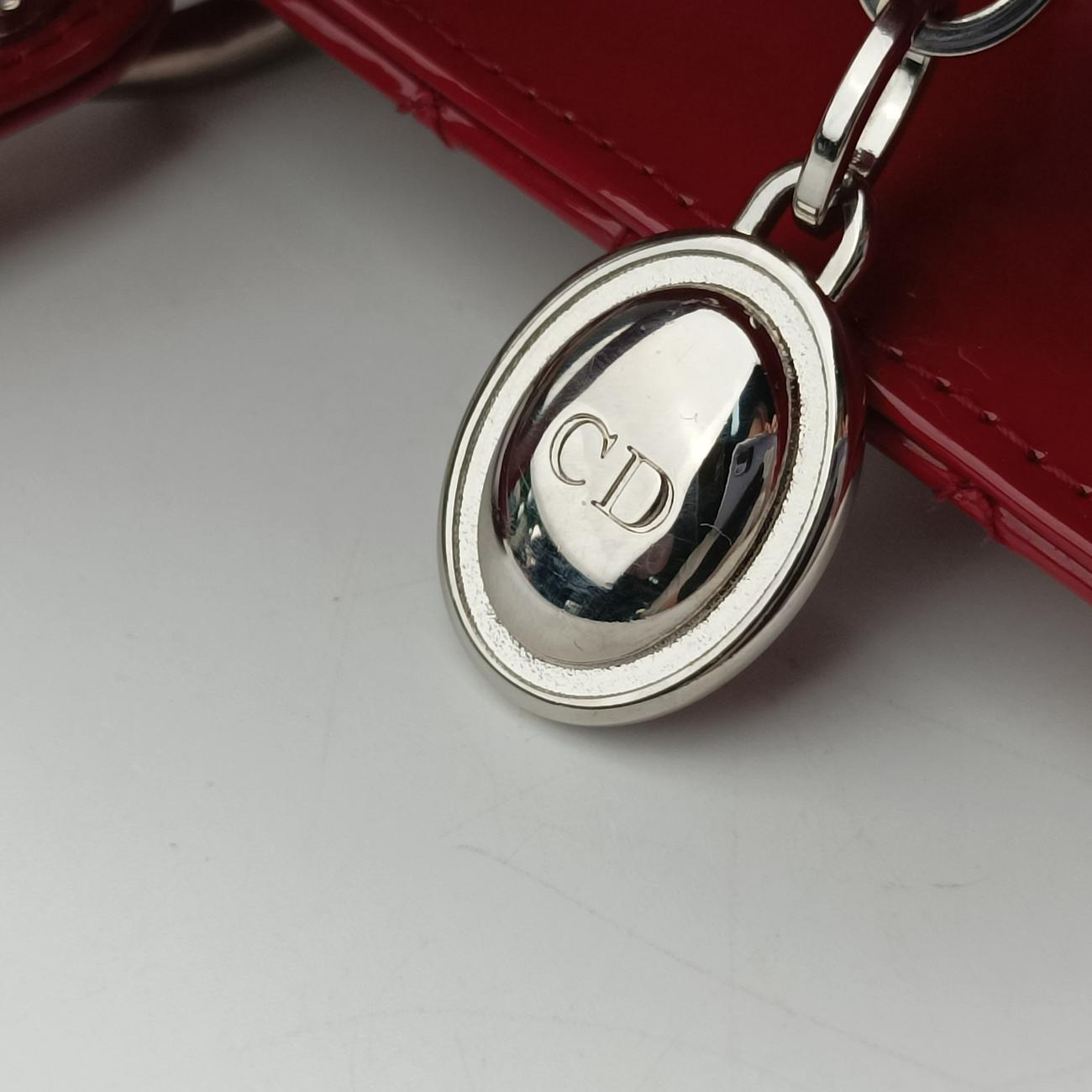 Lady DiorRedpatent16-BO-0135レディディオールレッドパテント16-BO-0135
