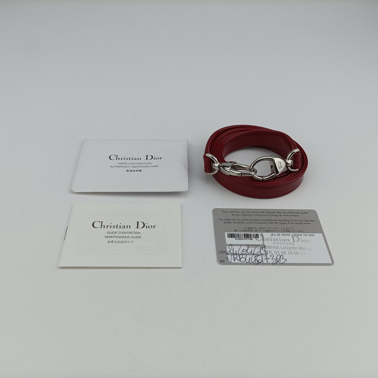Lady DiorRedpatent16-BO-0135レディディオールレッドパテント16-BO-0135