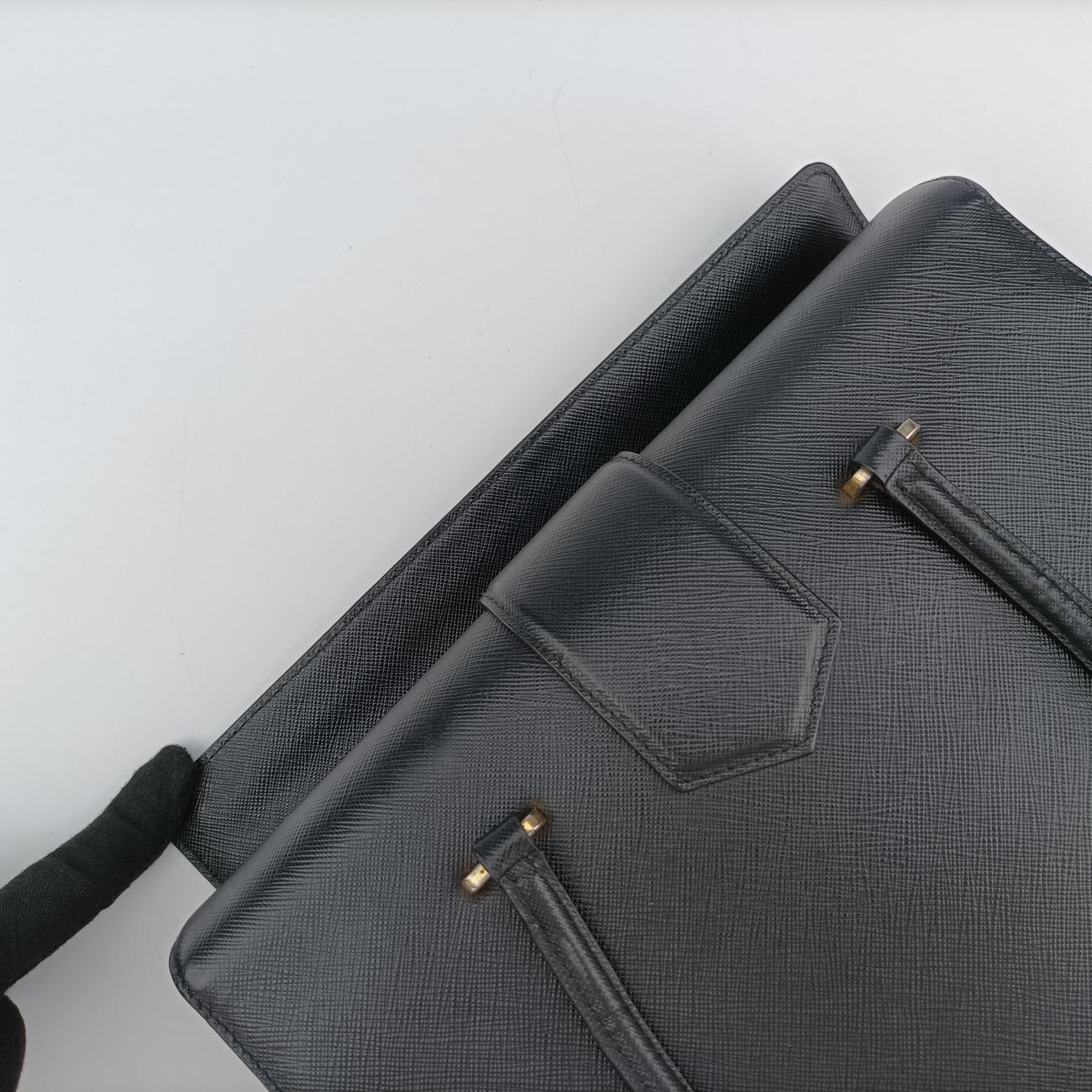 turn lockBlackSAFFIANO LeatherB2725C231ターンロックブラックサフィアーノレザーB2725C231