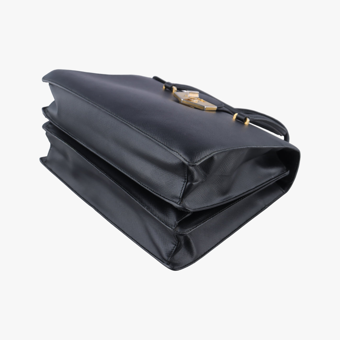 turn lockBlackSAFFIANO LeatherB2725C231ターンロックブラックサフィアーノレザーB2725C231