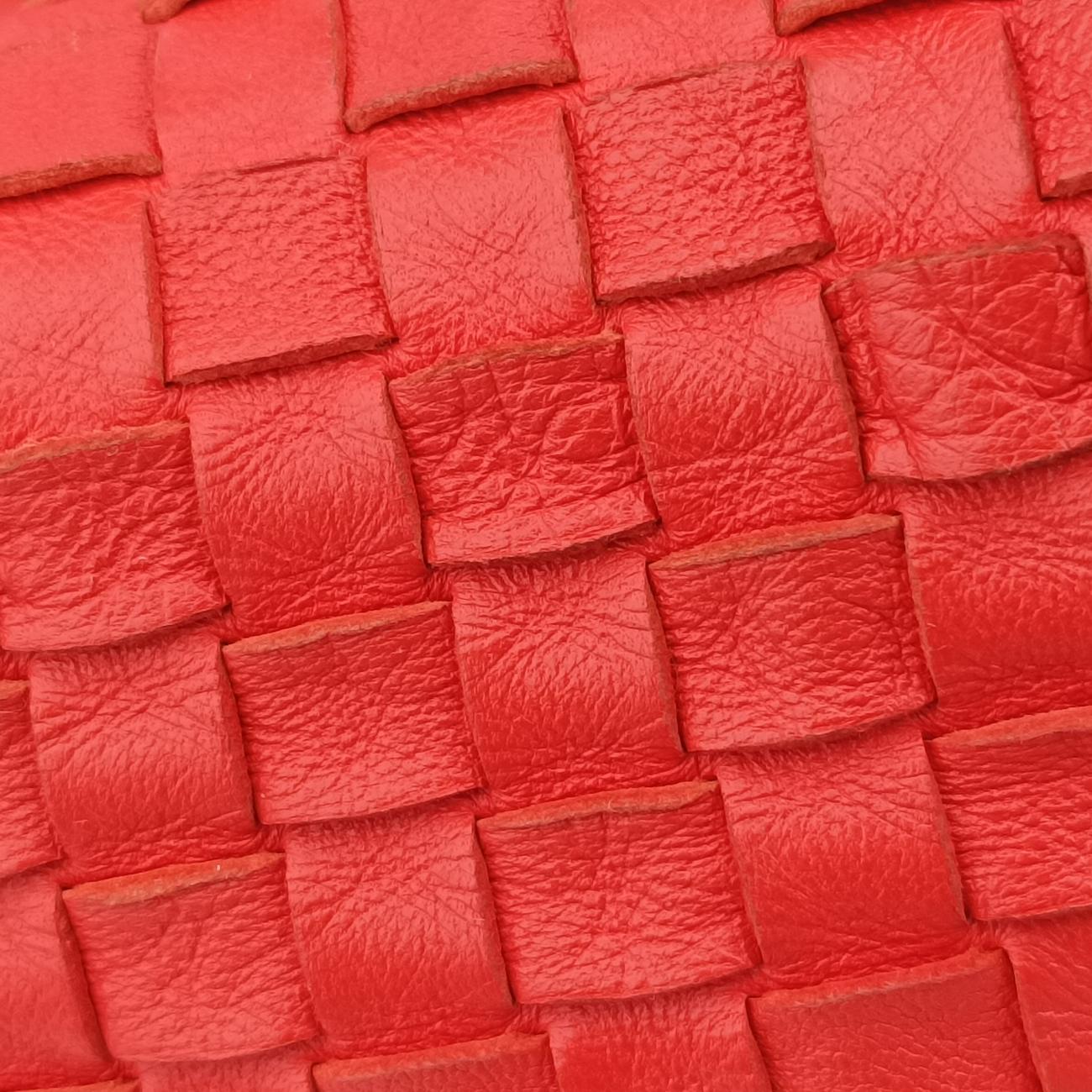 IntrecciatoOrangelambskinB00321317JイントレチャートオレンジラムスキンB00321317J
