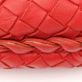 IntrecciatoOrangelambskinB00321317JイントレチャートオレンジラムスキンB00321317J