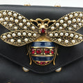Broadway Pearl BeeBlackLeather453778H022812042ブロードウェイ パール ビーブラックレザー453778H022812042