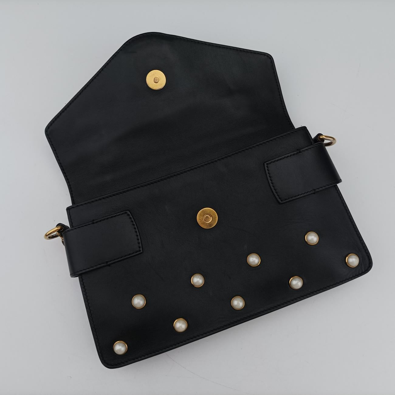 Broadway Pearl BeeBlackLeather453778H022812042ブロードウェイ パール ビーブラックレザー453778H022812042