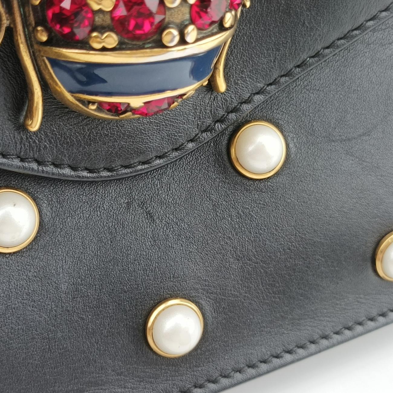 Broadway Pearl BeeBlackLeather453778H022812042ブロードウェイ パール ビーブラックレザー453778H022812042