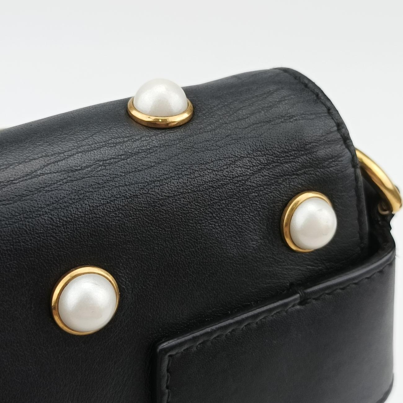 Broadway Pearl BeeBlackLeather453778H022812042ブロードウェイ パール ビーブラックレザー453778H022812042