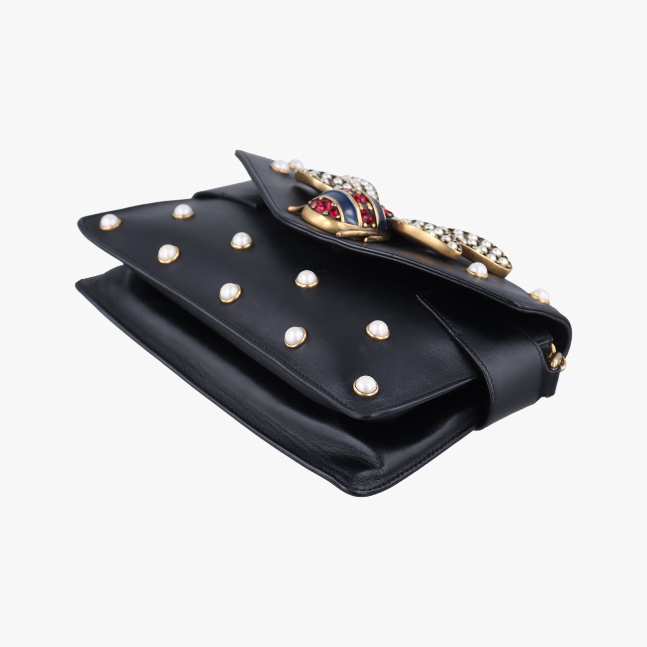 Broadway Pearl BeeBlackLeather453778H022812042ブロードウェイ パール ビーブラックレザー453778H022812042