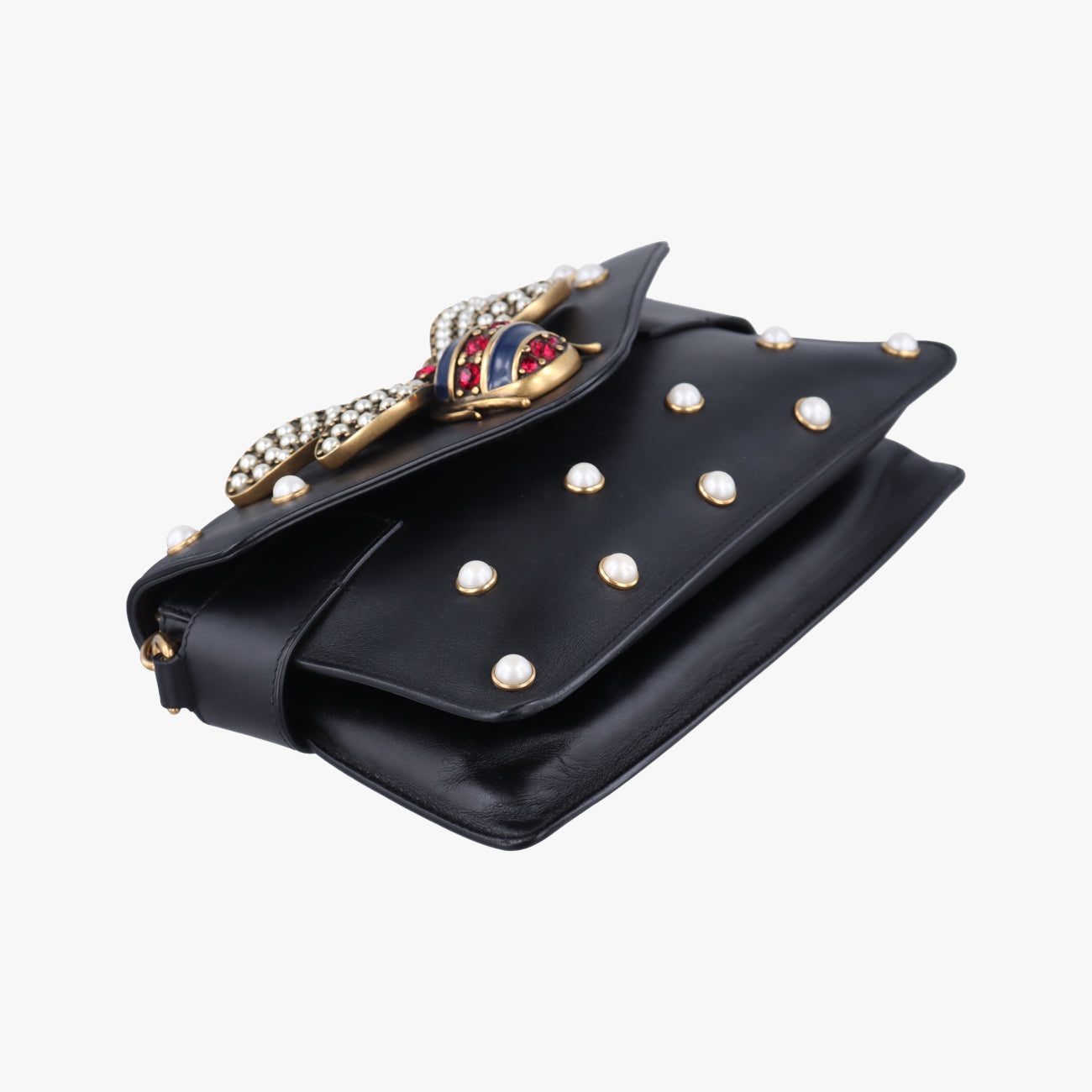 Broadway Pearl BeeBlackLeather453778H022812042ブロードウェイ パール ビーブラックレザー453778H022812042