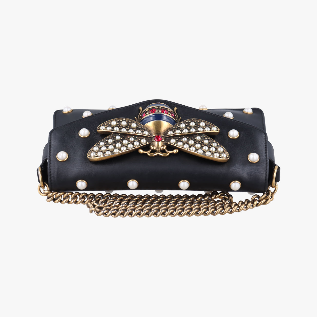 Broadway Pearl BeeBlackLeather453778H022812042ブロードウェイ パール ビーブラックレザー453778H022812042