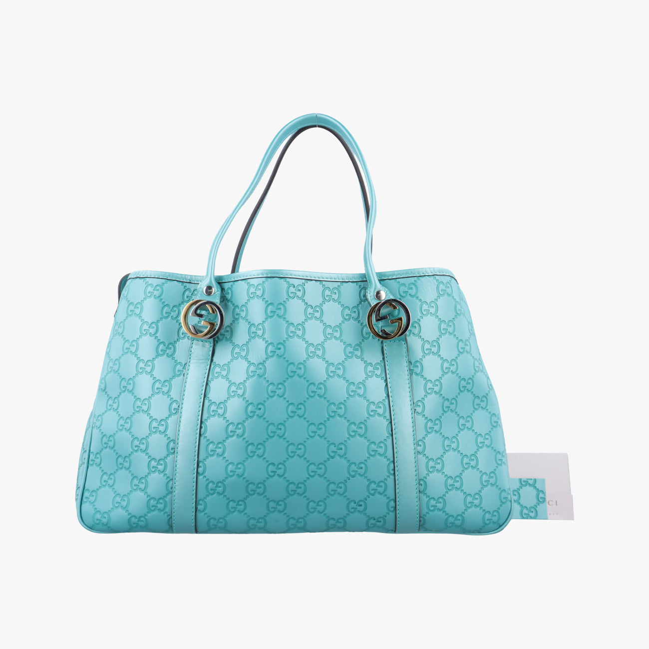 Guccissima GG TwinsBlueLeather232957G010770176グッチシマ GGツインズブルーレザー232957G010770176