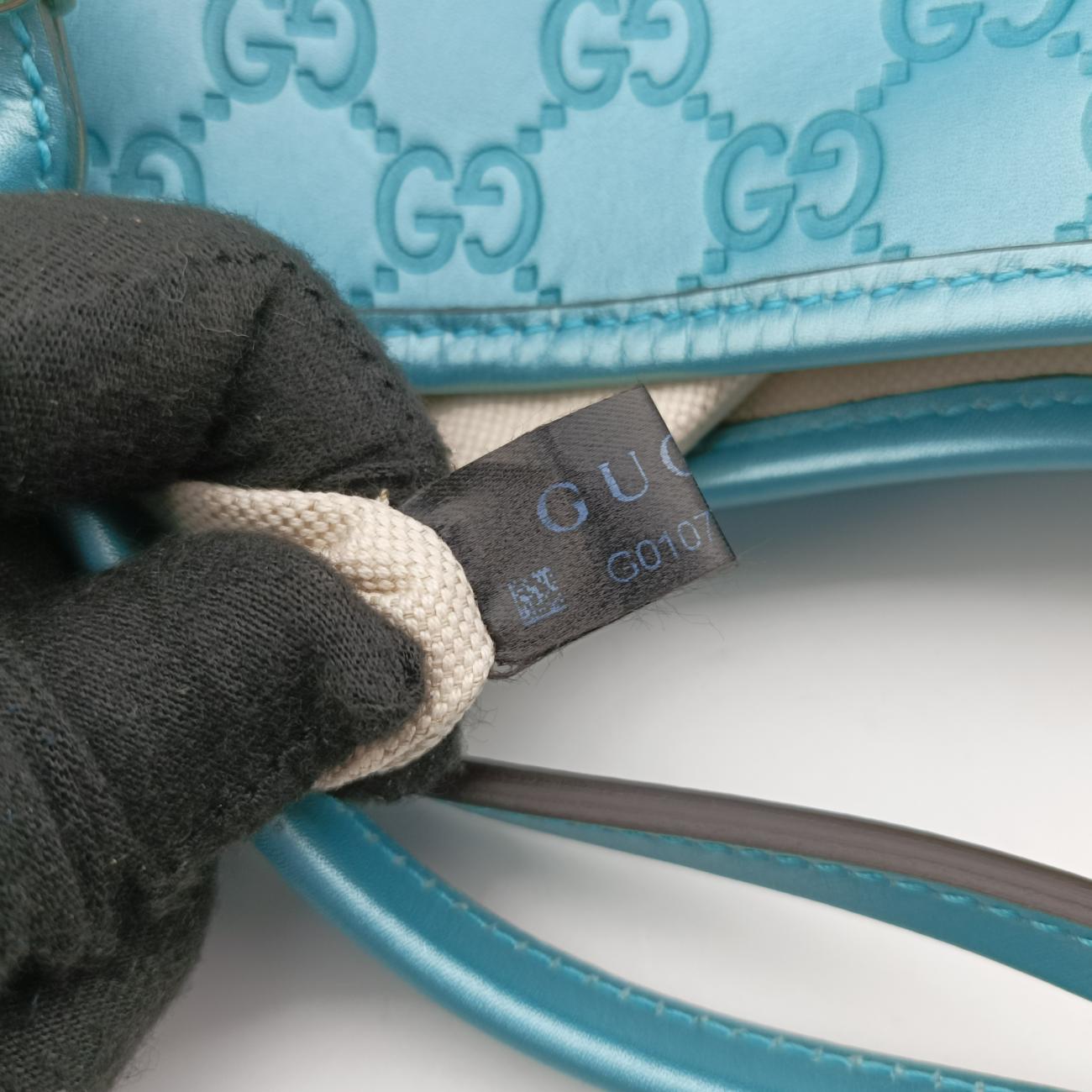 Guccissima GG TwinsBlueLeather232957G010770176グッチシマ GGツインズブルーレザー232957G010770176