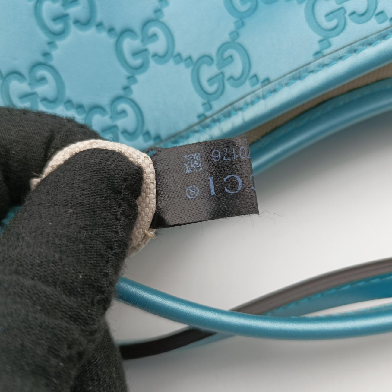 Guccissima GG TwinsBlueLeather232957G010770176グッチシマ GGツインズブルーレザー232957G010770176