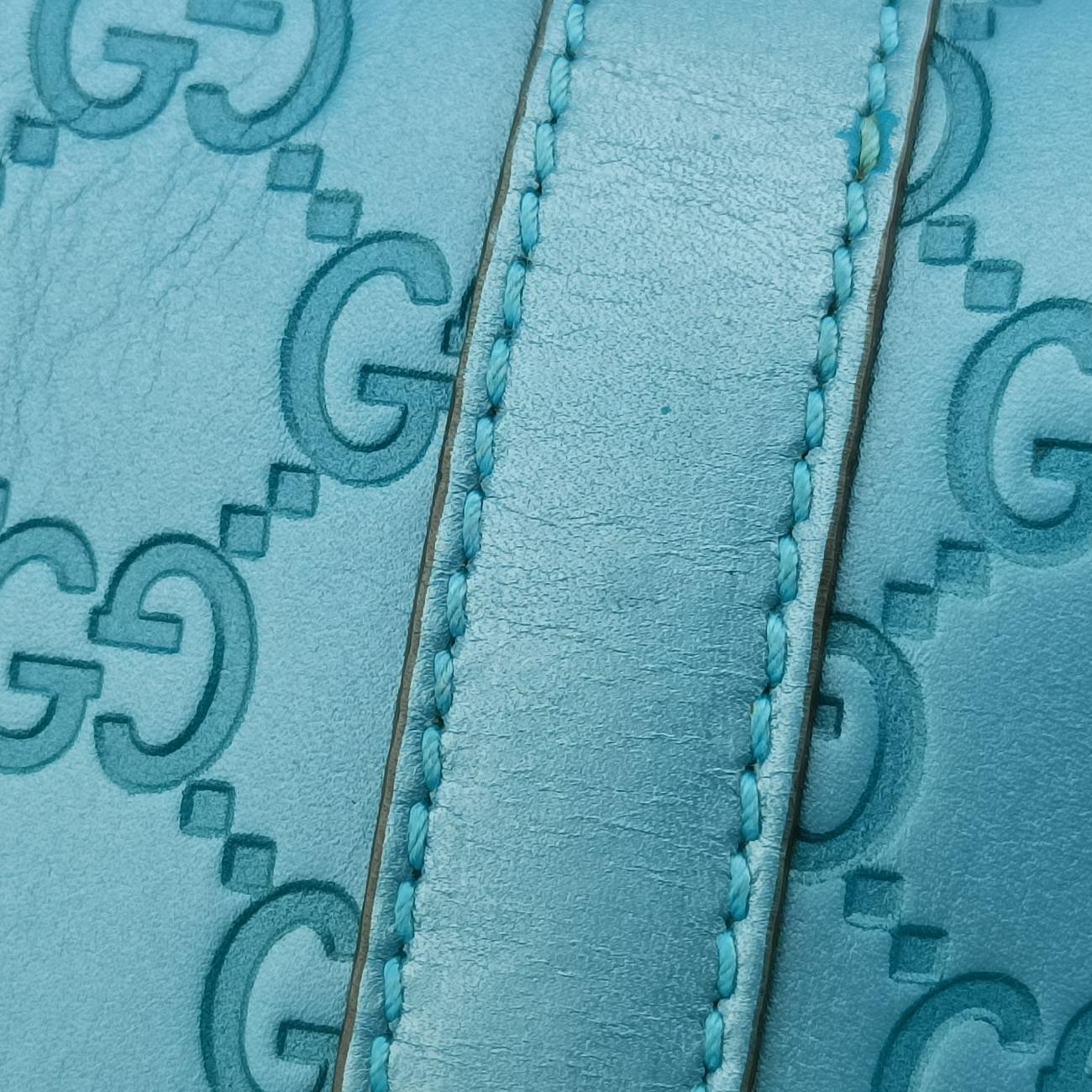 Guccissima GG TwinsBlueLeather232957G010770176グッチシマ GGツインズブルーレザー232957G010770176