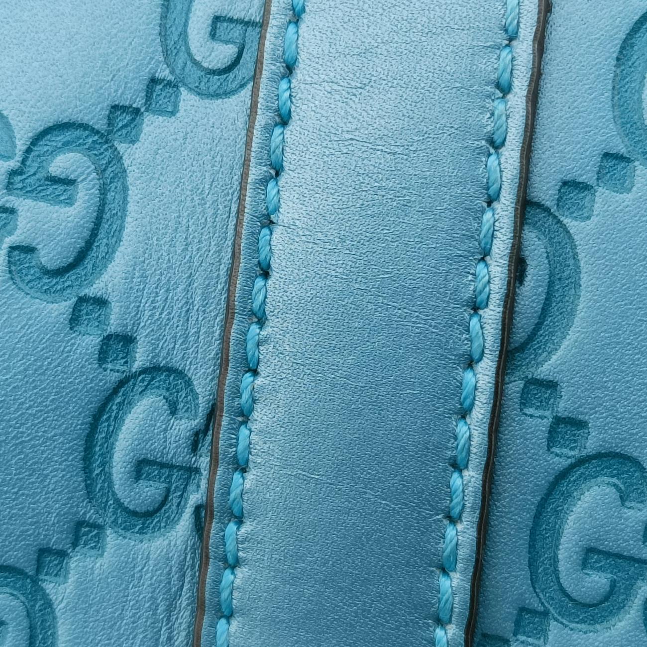 Guccissima GG TwinsBlueLeather232957G010770176グッチシマ GGツインズブルーレザー232957G010770176