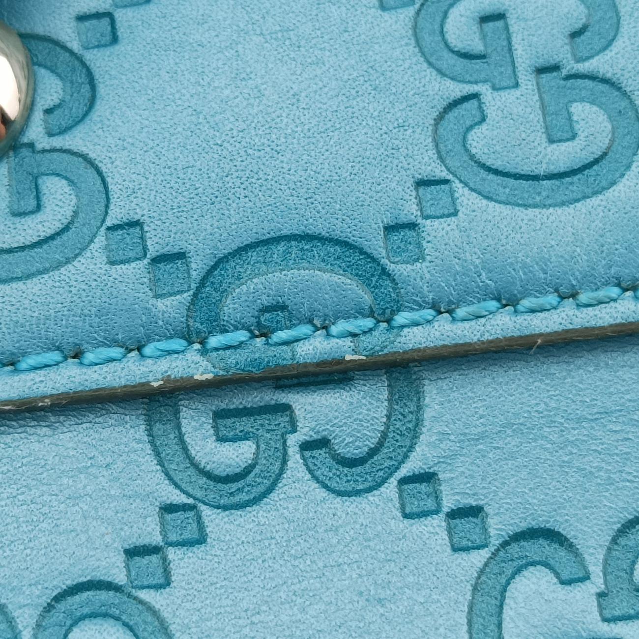 Guccissima GG TwinsBlueLeather232957G010770176グッチシマ GGツインズブルーレザー232957G010770176