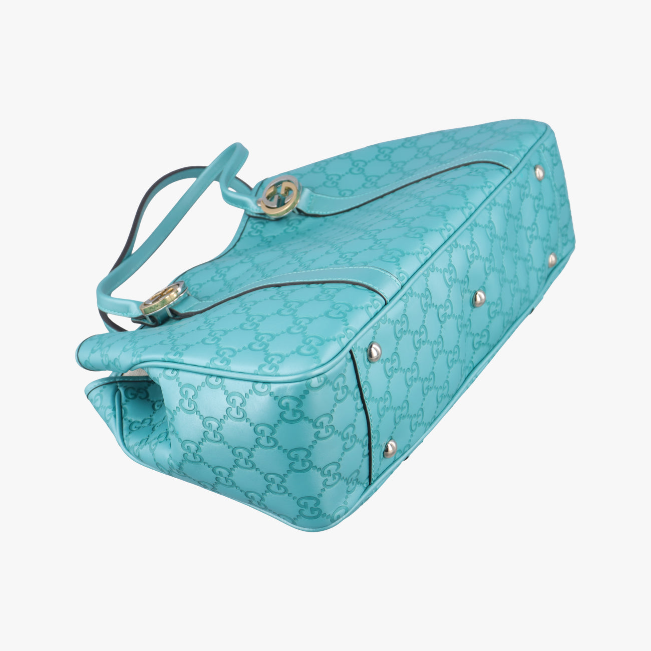 Guccissima GG TwinsBlueLeather232957G010770176グッチシマ GGツインズブルーレザー232957G010770176