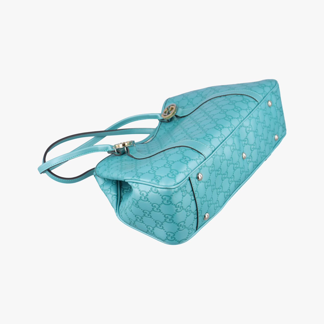 Guccissima GG TwinsBlueLeather232957G010770176グッチシマ GGツインズブルーレザー232957G010770176