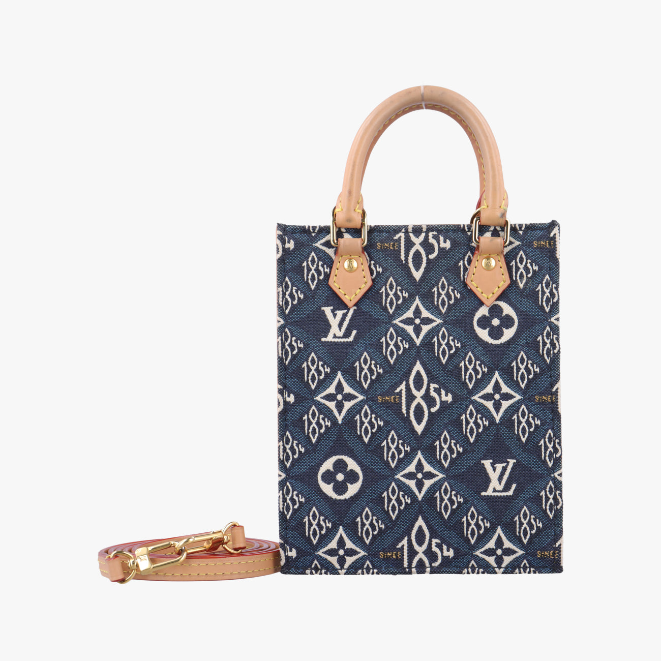SINCE1854 Petit Sac Plat 2020AWbluemonogram jacquardM80288SP3290SINCE1854 プティット サックプラ 2020AWブルー系モノグラム ジャガードM80288SP3290