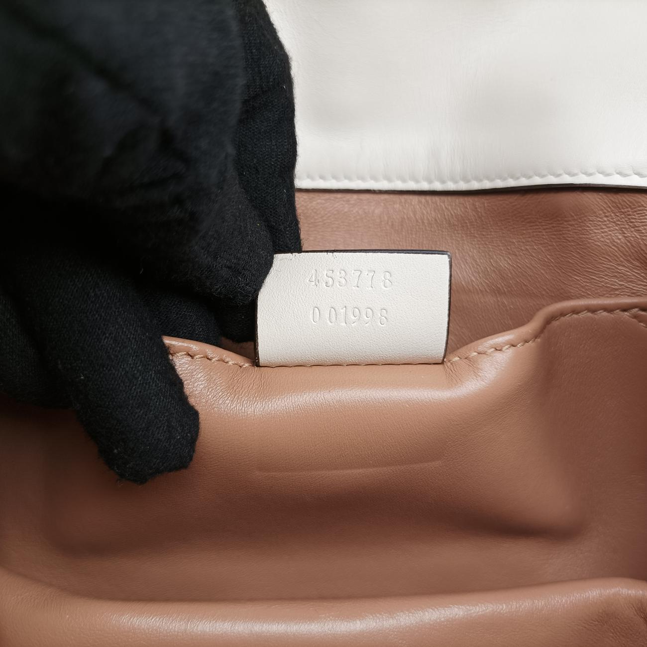 Broadway Pearl BeeWhiteLeather453778I023286789ブロードウェイ パール ビーホワイトレザー453778I023286789