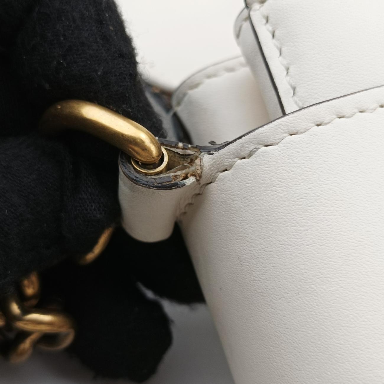 Broadway Pearl BeeWhiteLeather453778I023286789ブロードウェイ パール ビーホワイトレザー453778I023286789